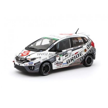 TARMAC WORKS 1/43 HONDA FIT 3 RS - TEAM BRIDE SUPER TAIKYU 2017