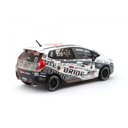 TARMAC WORKS 1/43 HONDA FIT 3 RS - TEAM BRIDE SUPER TAIKYU 2017