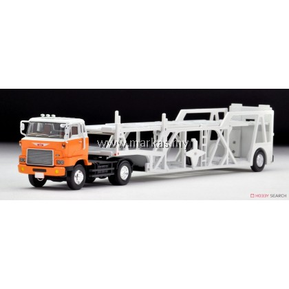 TOMICA LIMITED VINTAGE NEO LV-N89D HINO CAR TRANSPORTER (WHITE/ORANGE)