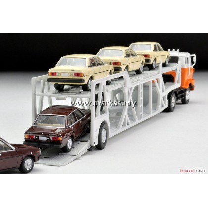 TOMICA LIMITED VINTAGE NEO LV-N89D HINO CAR TRANSPORTER (WHITE/ORANGE)