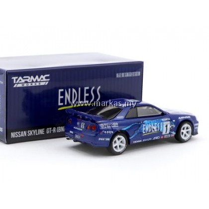 TARMAC WORKS x GREENLIGHT COLLECTIBLES 1/64 NISSAN SKYLINE GT-R (R34) ENDLESS