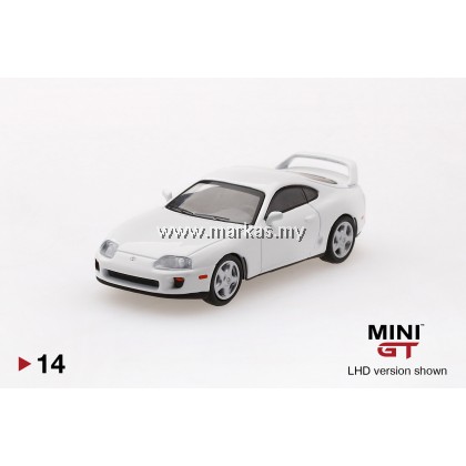 MINI GT 1/64 #14 TOYOTA SUPRA (JZA80) SUPER WHITE (RHD)