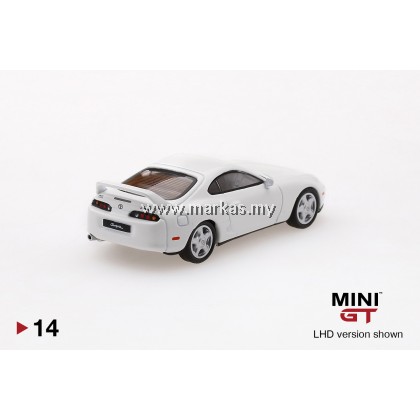 MINI GT 1/64 #14 TOYOTA SUPRA (JZA80) SUPER WHITE (RHD)