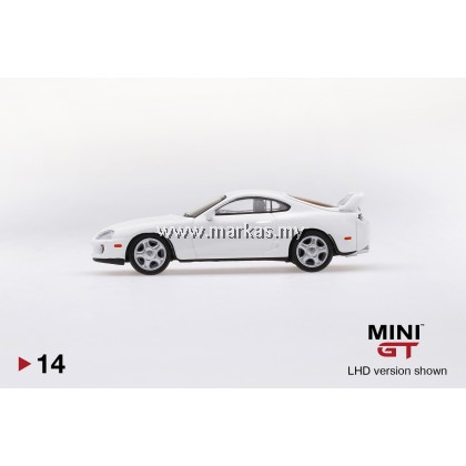 MINI GT 1/64 #14 TOYOTA SUPRA (JZA80) SUPER WHITE (RHD)