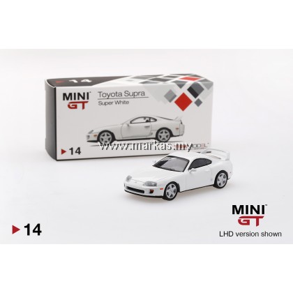 MINI GT 1/64 #14 TOYOTA SUPRA (JZA80) SUPER WHITE (RHD)
