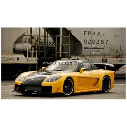 PEAKO MODEL PEAKO64 1/64 MAZDA RX7 VEILSIDE FORTUNE 7 YELLOW BLACK