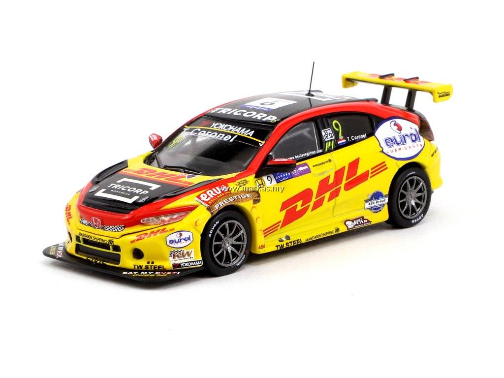 TARMAC WORKS 1/64 HONDA CIVIC TYPE R TCR WTCR RACE OF MACAU 2018