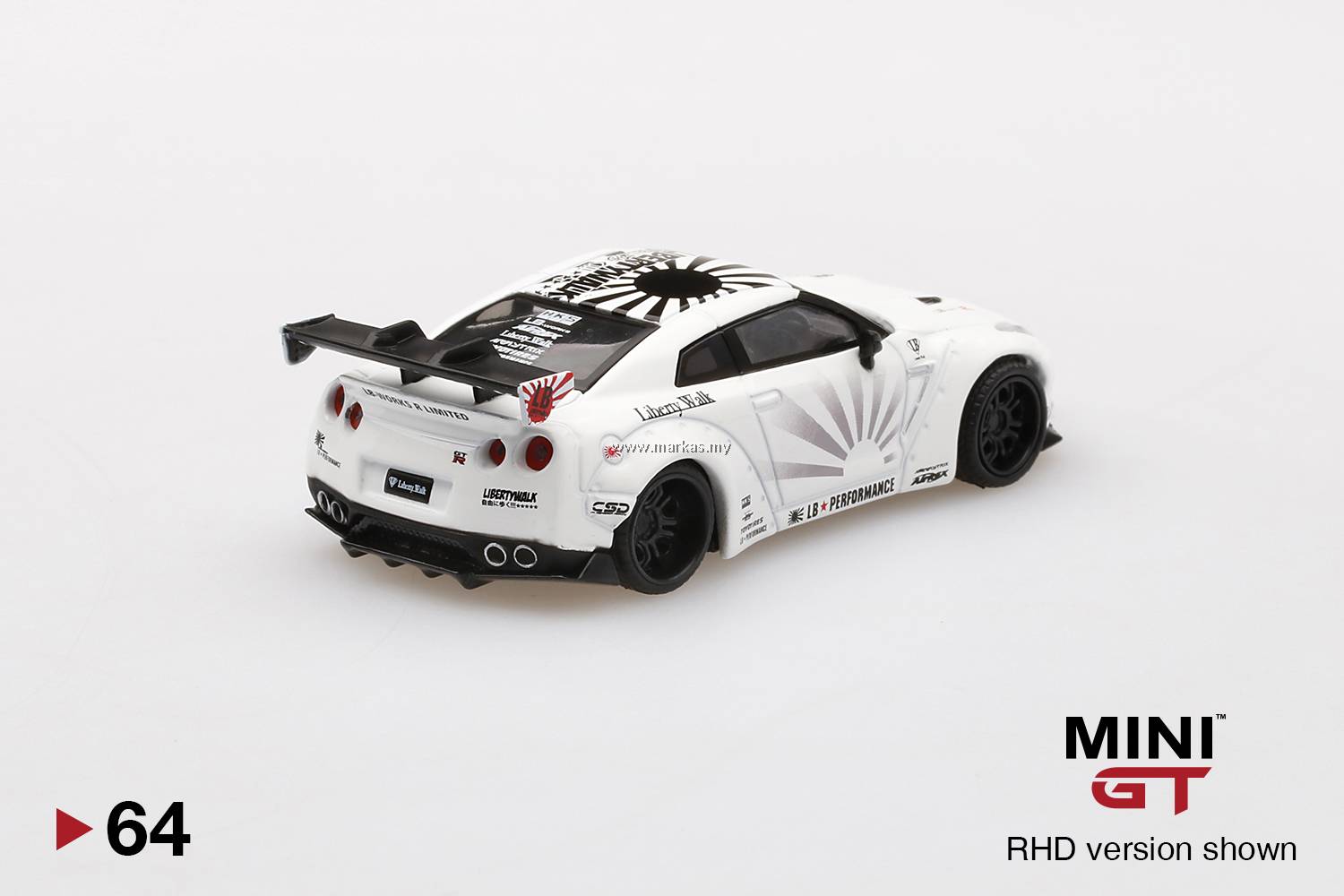 MINI GT 1/64 #64 LB WORKS NISSAN GT-R R35 TYPE 1 REAR WING VERS