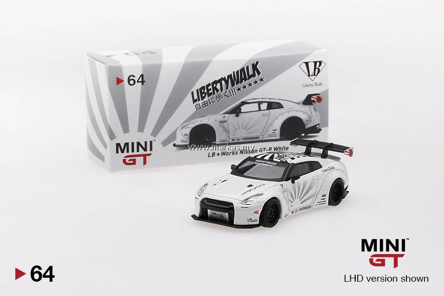 ミニカー MINI GT 1/64 LB WORKS GT-R R35 Type 1 MINI GT 1/64 #64 LB WORKS NISSAN GT-R R35 TYPE 1 REAR WING VERS