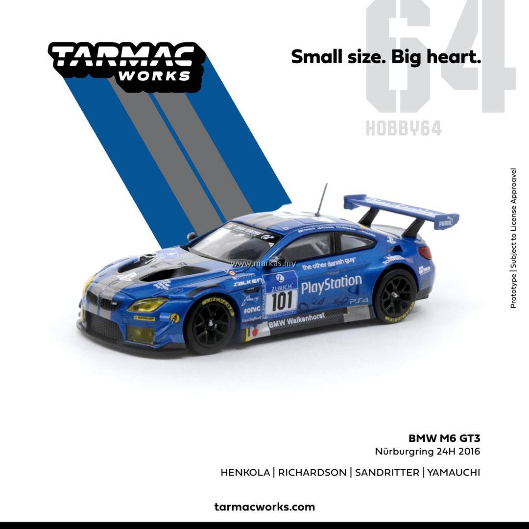 TARMAC WORKS 1/64 BMW M6 GT3 NURBURGRING 24H #101