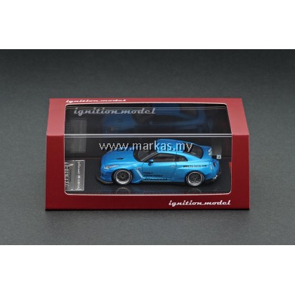 IGNITION MODEL 1/64 1747 PANDEM R35 GT-R BLUE METALLIC