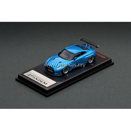 IGNITION MODEL 1/64 1747 PANDEM R35 GT-R BLUE METALLIC