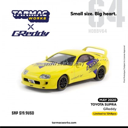 (PO) TARMAC WORKS X GREDDY 1/64 TOYOTA SUPRA GREDDY (PO) TARMAC WORKS X GREDDY 1/64 TOYOTA SUPRA GREDDY