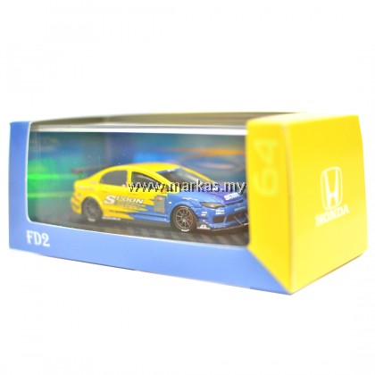 YM MODEL 1/64 HONDA CIVIC FD2R SPOON (MIDDLE SEAT)