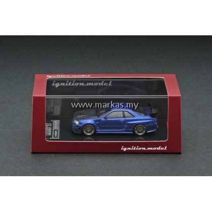 IGNITION MODEL 1/64 NISMO R34 GT-R Z TUNE BLUE METALLIC