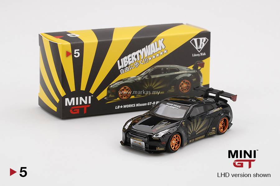 MINI GT 1/64 #05 LB WORKS NISSAN GTR R35 TYPE 1 REAR WING 1+