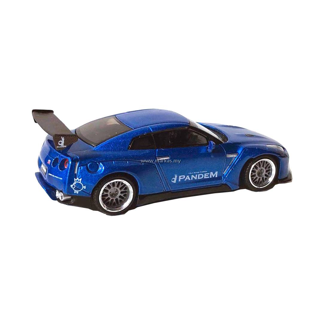 MINI GT 1/64 #96 PANDEM NISSAN GT-R R35 GT WING METALLIC BLUE *TOKYO