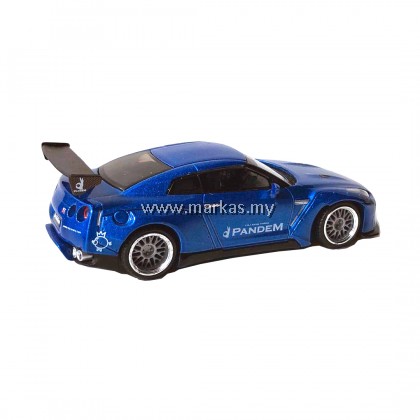 MINI GT 1/64 #96 PANDEM NISSAN GT-R R35 GT WING METALLIC BLUE *TOKYO