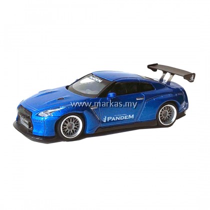 MINI GT 1/64 #96 PANDEM NISSAN GT-R R35 GT WING METALLIC BLUE *TOKYO