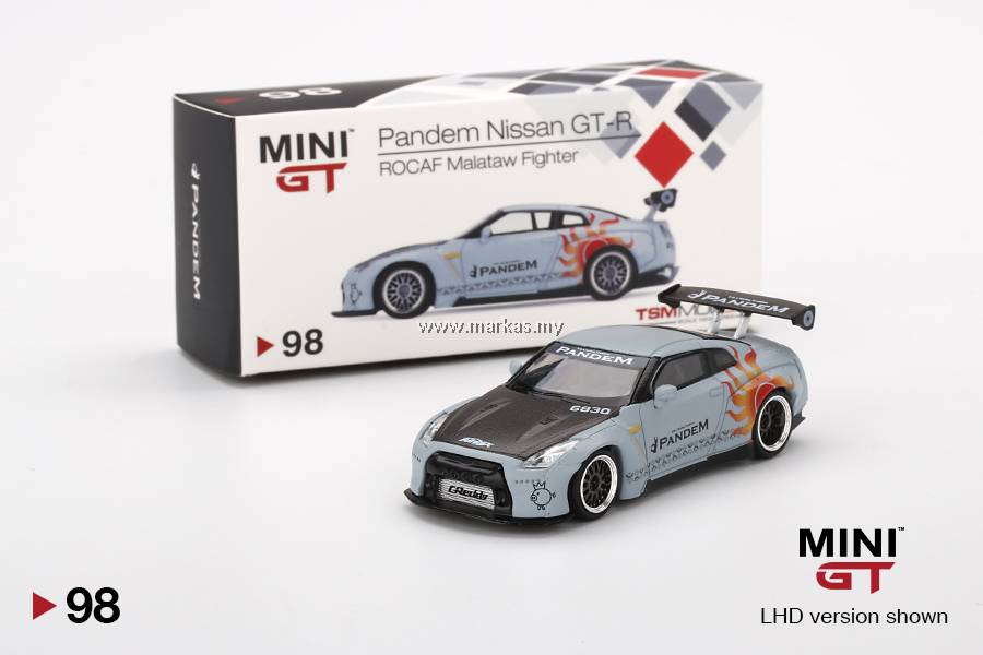MINIGT Pandem Nissan GT-R 台湾限定 MINI GT 1/64 #98 TAIWAN EXCLUSIVE PANDEM GT-R R35 GT WING ROCAF