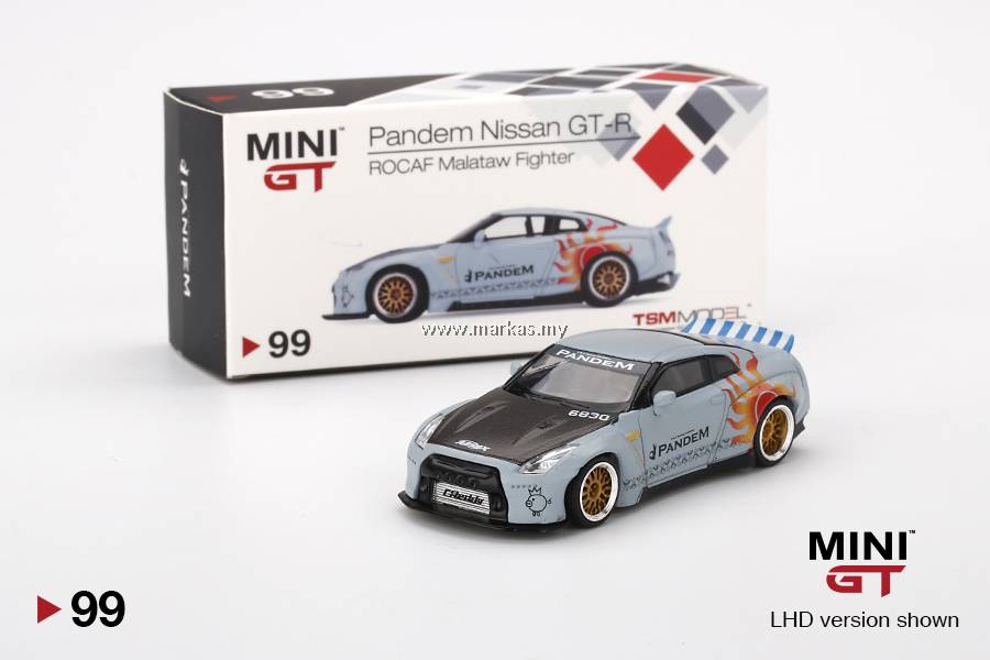 か*ー様 MINI GT No.99 GT-R malataw fighter MINI GT 1/64 #99 TAIWAN EXCLUSIVE PANDEM GT-R R35 DUCKTAIL ROCAF
