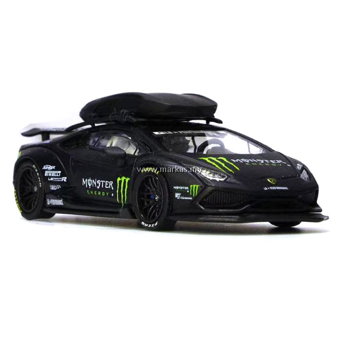 ミニカー Lamborghini Huracan Monster Energy 1/64 JEC MODEL 1/64 LB LAMBORGHINI HURACAN MONSTER LIMITED EDITION