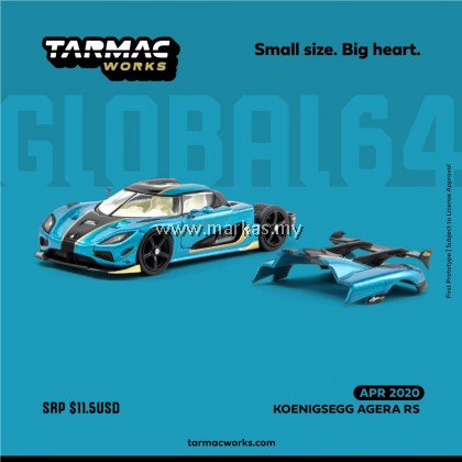 TARMAC WORKS GLOBAL64 1/64 KOENIGSEGG AGERA RS BLUE