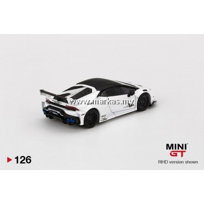 MINI GT 1/64 #126 LB WORKS LAMBORGHINI HURACAN GT WHITE