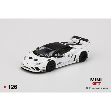 MINI GT 1/64 #126 LB WORKS LAMBORGHINI HURACAN GT WHITE