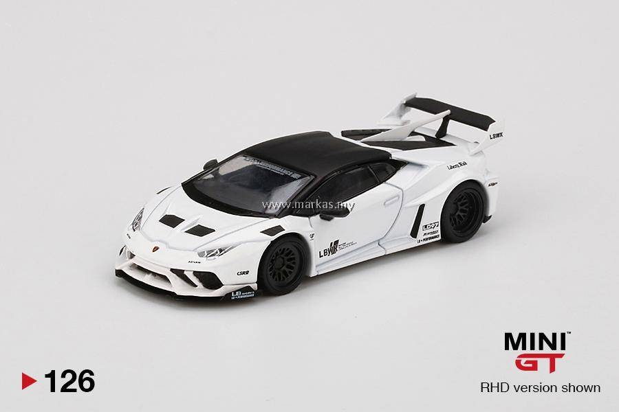 MINI GT 1/64 #126 LB WORKS LAMBORGHINI HURACAN GT WHITE