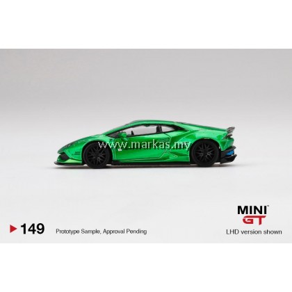 MINI GT 1/64 #149 LB WORKS LAMBORGHINI HURACAN VERSION 2 GREEN METALIC