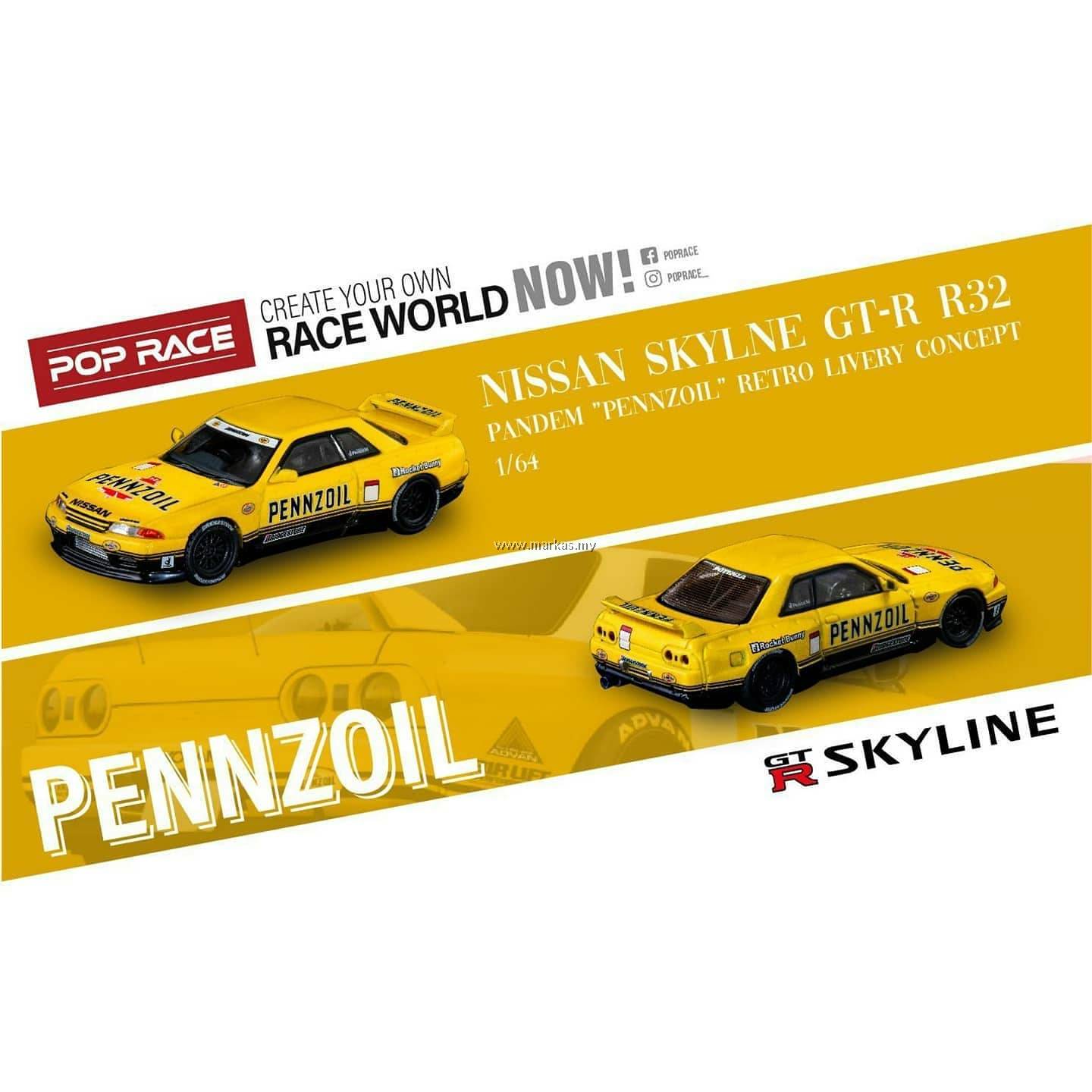 INNO MODELS INNO64 X POP RACE 1/64 NISSAN SKYLINE GT-R R32 #2