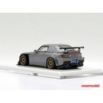 ONE MODEL 1/64 HONDA SPOON S2000 STREET VERSION (CHARCOAL GREY)