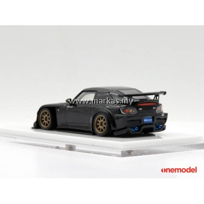 ONE MODEL 1/64 HONDA SPOON S2000 STREET VERSION (BLACK)