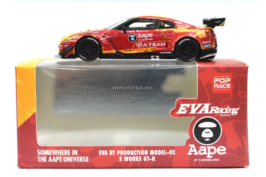 MINI GT X POP RACE 1/64 EVA RT TEST TYPE-02 X WORKS GT-R