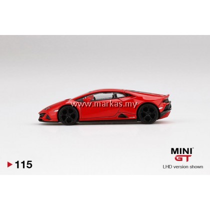 MINI GT 1/64 #115 LAMBORGHINI HURACAN EVO ROSSO MARS