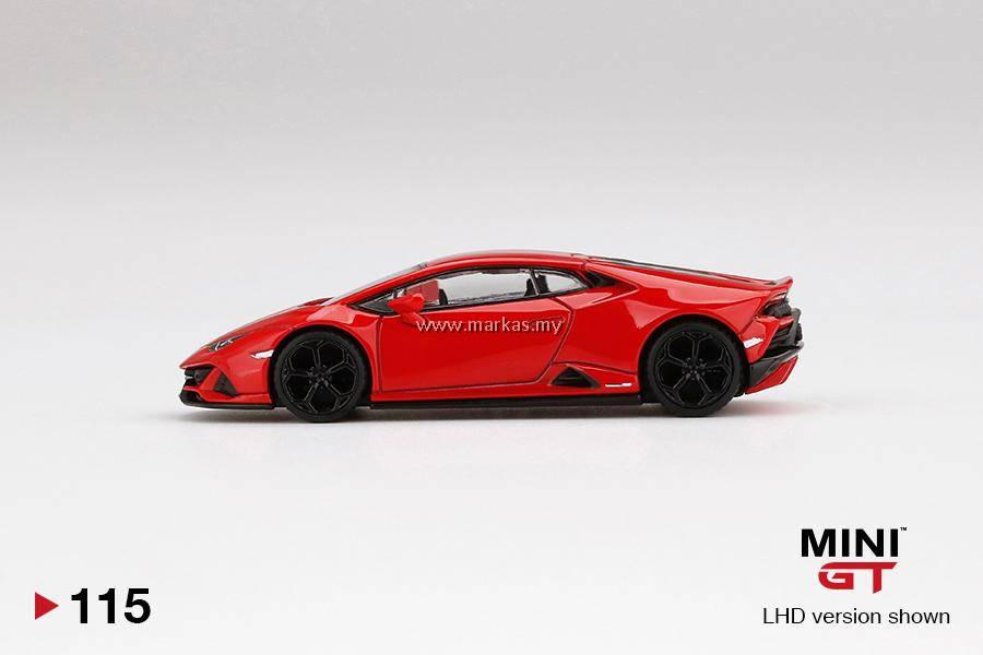 MINI GT 1/64 #115 LAMBORGHINI HURACAN EVO ROSSO MARS