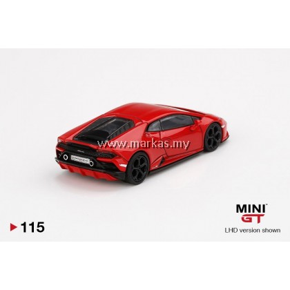 MINI GT 1/64 #115 LAMBORGHINI HURACAN EVO ROSSO MARS