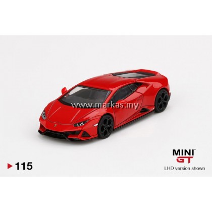 MINI GT 1/64 #115 LAMBORGHINI HURACAN EVO ROSSO MARS
