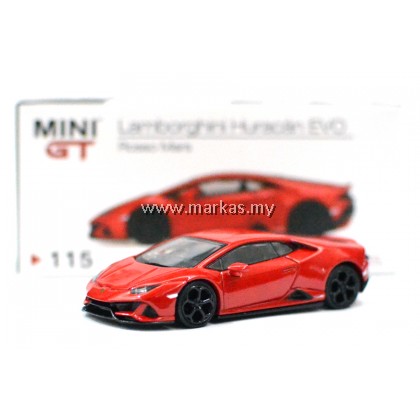 MINI GT 1/64 #115 LAMBORGHINI HURACAN EVO ROSSO MARS