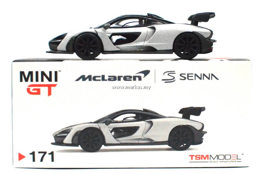 MINI GT 1/64 #171 MCLAREN SENNA SILVER
