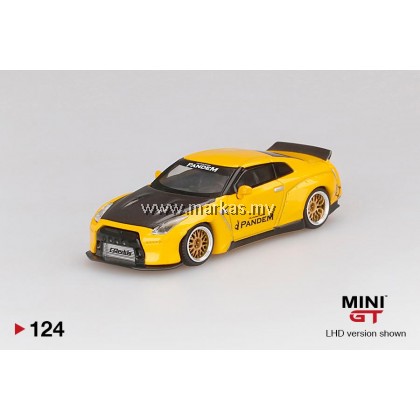 ☆新品未開封☆MINIGT 日産 GT-R R35 PANDEM No.124 MINI GT 124 Pandem Nissan GT-R (R35) Metallic Yellow w