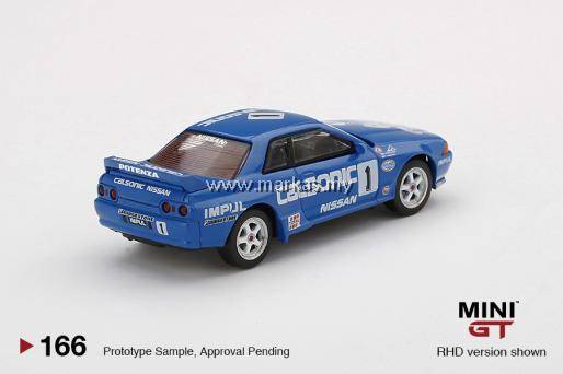 MINI GT 1/64 #166 NISSAN SKYLINE GT-R (R32) GR. A #1 CALSONIC 1991
