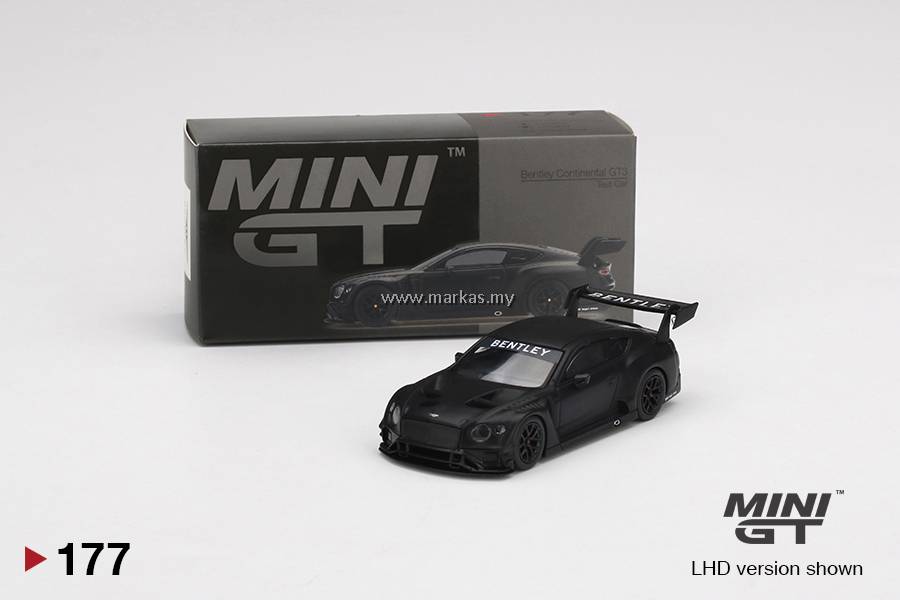 MINI GT 1/64 #177 BENTLEY CONTINENTAL GT3 TEST CAR