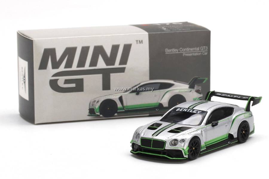 MINI GT 1/64 #176 BENTLEY CONTINENTAL GT3 PRESENTATION