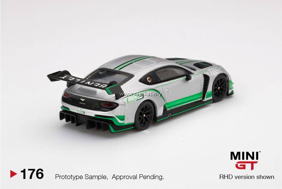 MINI GT 1/64 #176 BENTLEY CONTINENTAL GT3 PRESENTATION