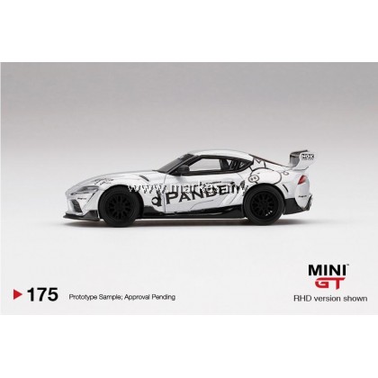 MINI GT 1/64 #175 PANDEM TOYOTA GR SUPRA V1.0 SILVER