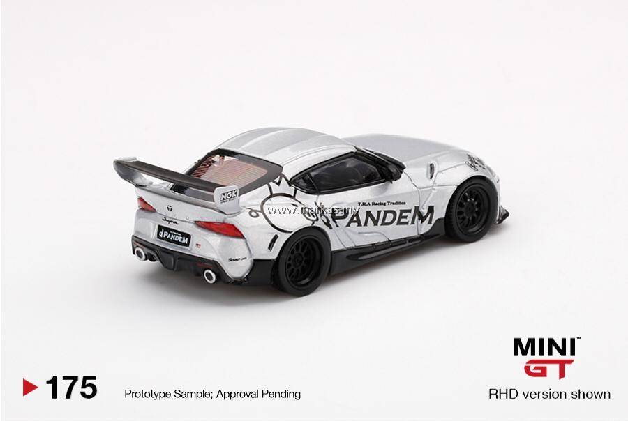 MINI GT 1/64 #175 PANDEM TOYOTA GR SUPRA V1.0 SILVER