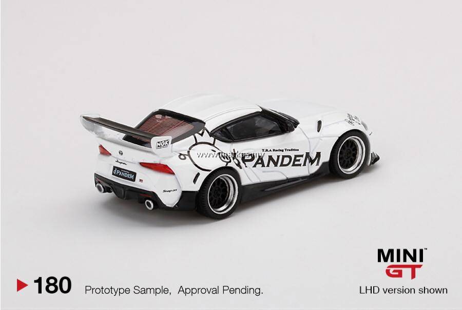 MINI GT 1/64 #180 PANDEM TOYOTA GR SUPRA V1.0 WHITE