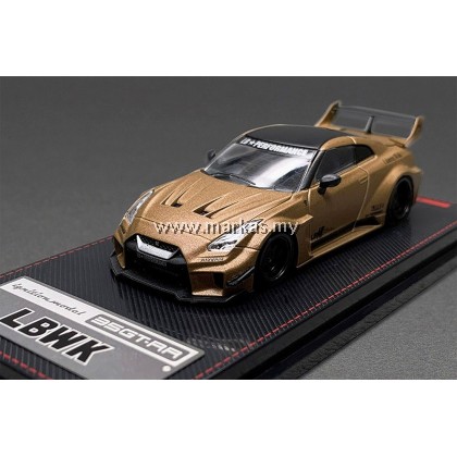 (PO) IGNITION MODEL 1/64 IG2383 LB-SILHOUETTE WORKS GT NISSAN GT-RR MATTE GOLD